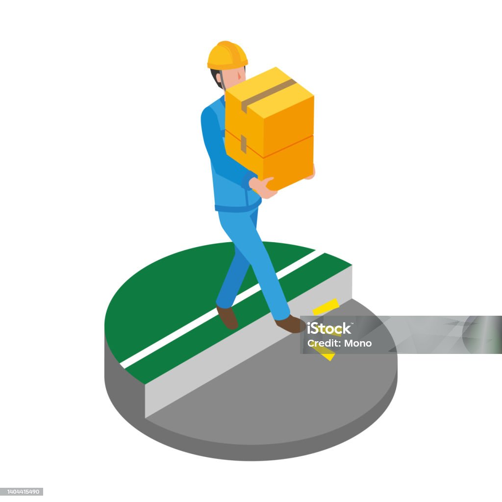 Fall Accident Vector Occupational Accident Fall Accident At A Step Stock Illustration ...
