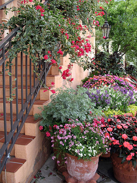 istock Flower-Draped Stairs 140442110