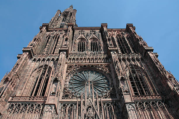 Cathedral de Norte-Dame In Strasbourg, France stock photo