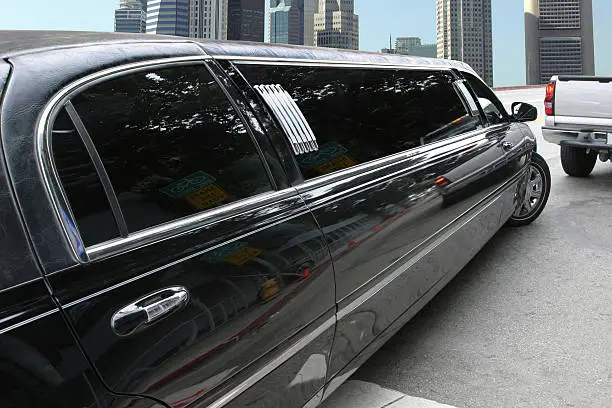 Black limousine