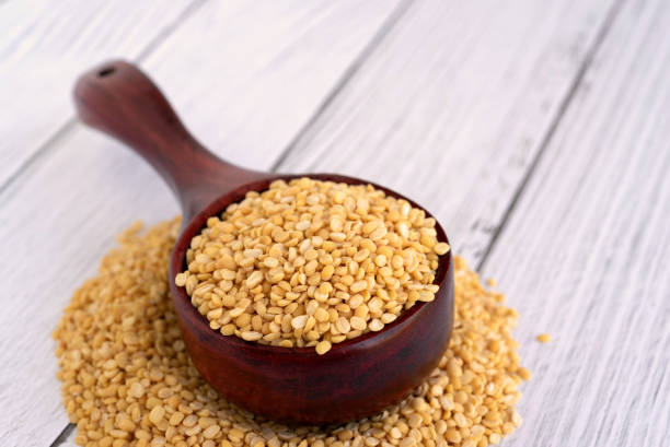 istock Mung Bean Dahl on a Wood 1404427737