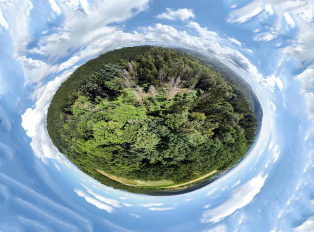istock Landscape with fascinating clouds and blue sky 1404428170