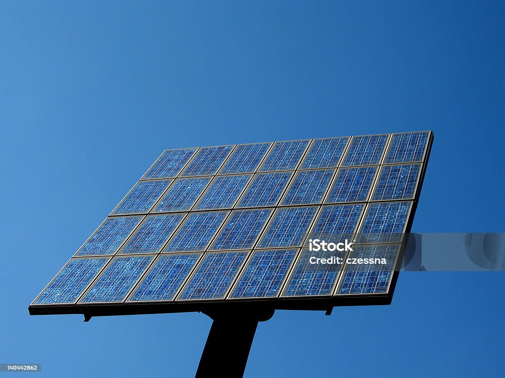 solar panel solar energy Blue Stock Photo