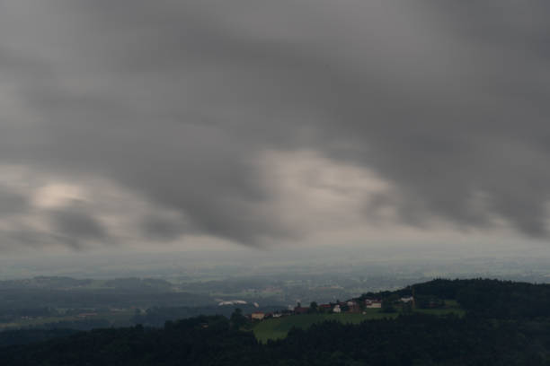 istock Landscape with fascinating clouds and blue sky 1404430776