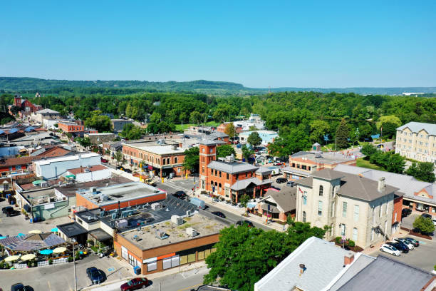 istock Aerial of Milton, Ontario, Canada on spring day 1404432873