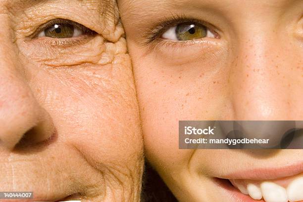 Grandma Grandson Stock Photo - Download Image Now - Human Face, Senior Adult, Child