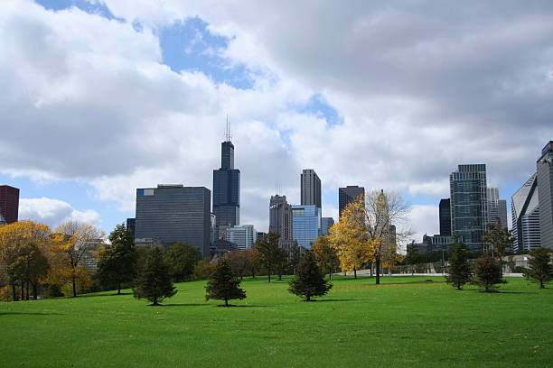 istock chicago skyline from Grant park 140444058