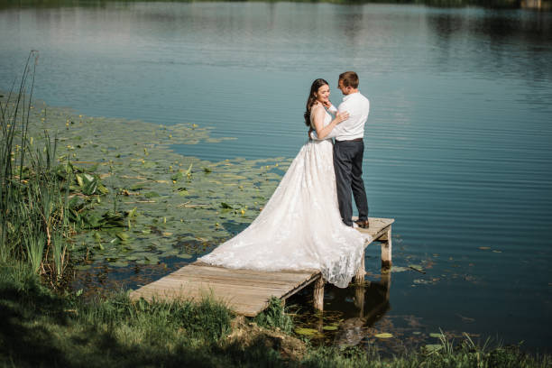 istock Beautiful wedding couple 1404445038