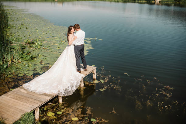 istock Beautiful wedding couple 1404445079