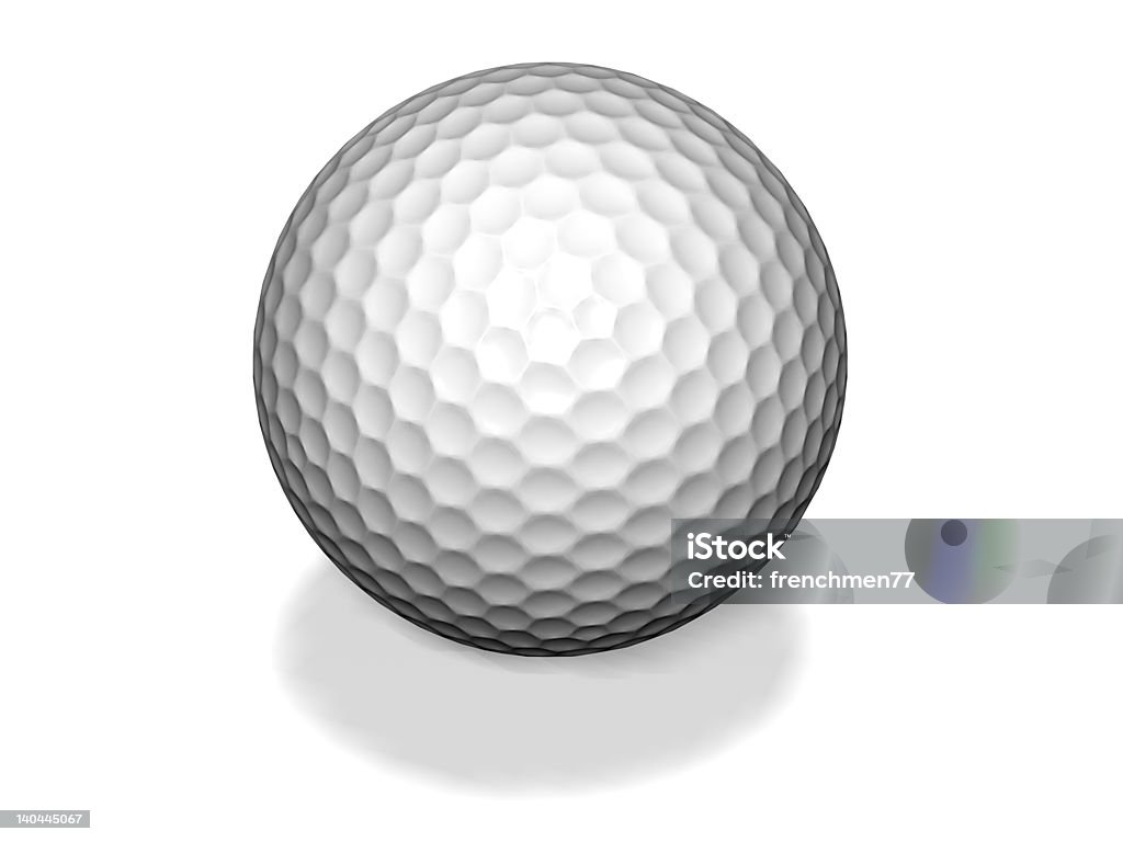 Pallina da Golf isolato - Foto stock royalty-free di Pallina da golf