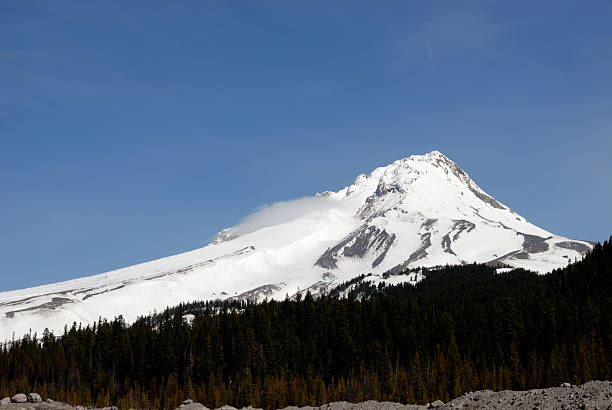 Tha East side of Mt.Hood stock photo