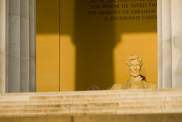 日の出リンカーン記念館、ワシントン dc の旅行シリーズ - mt abraham ストックフォトと画像