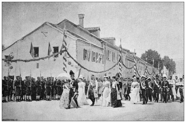 istock Antique photo: Wedding of Prince of Montenegro 1404456769
