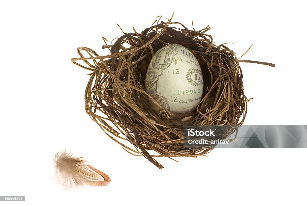 Nest Egg-Expression anglo-saxonne - Photo de Affaires libre de droits