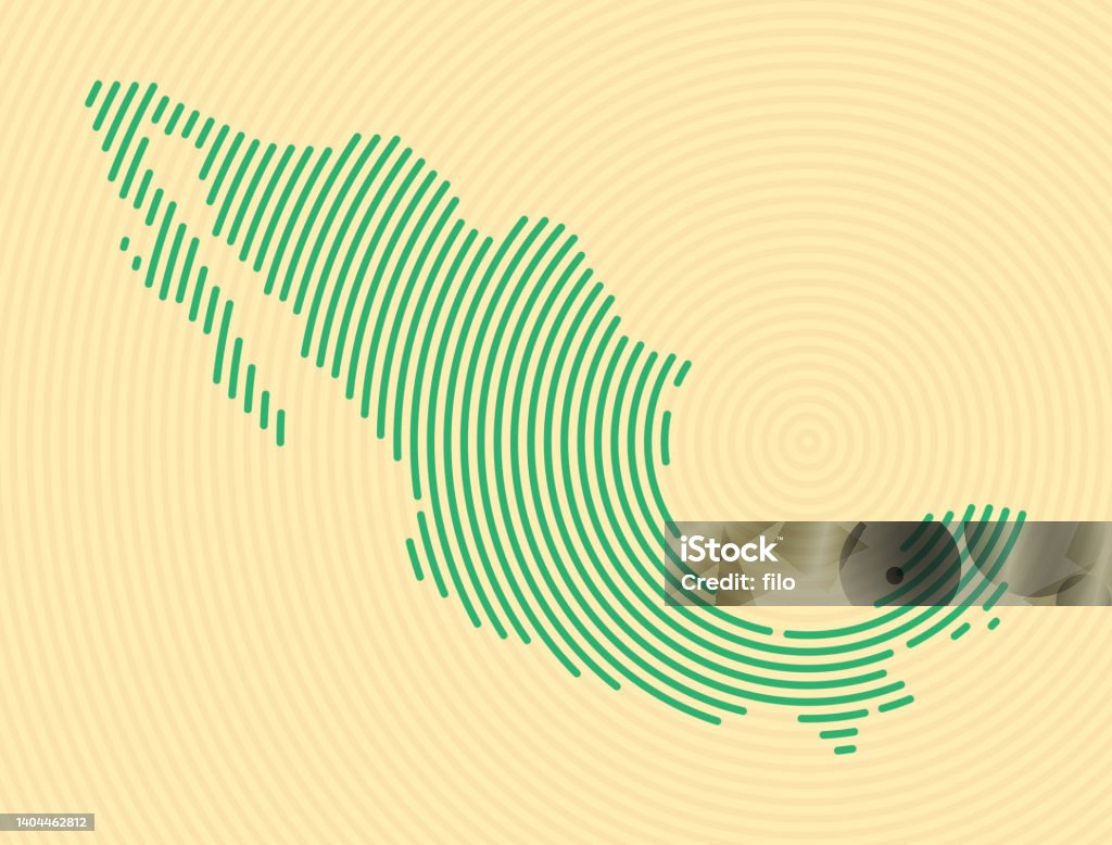Mexico Abstract Map Mexico Abstract Curve Line Background Map Design Stock Illustration ...
