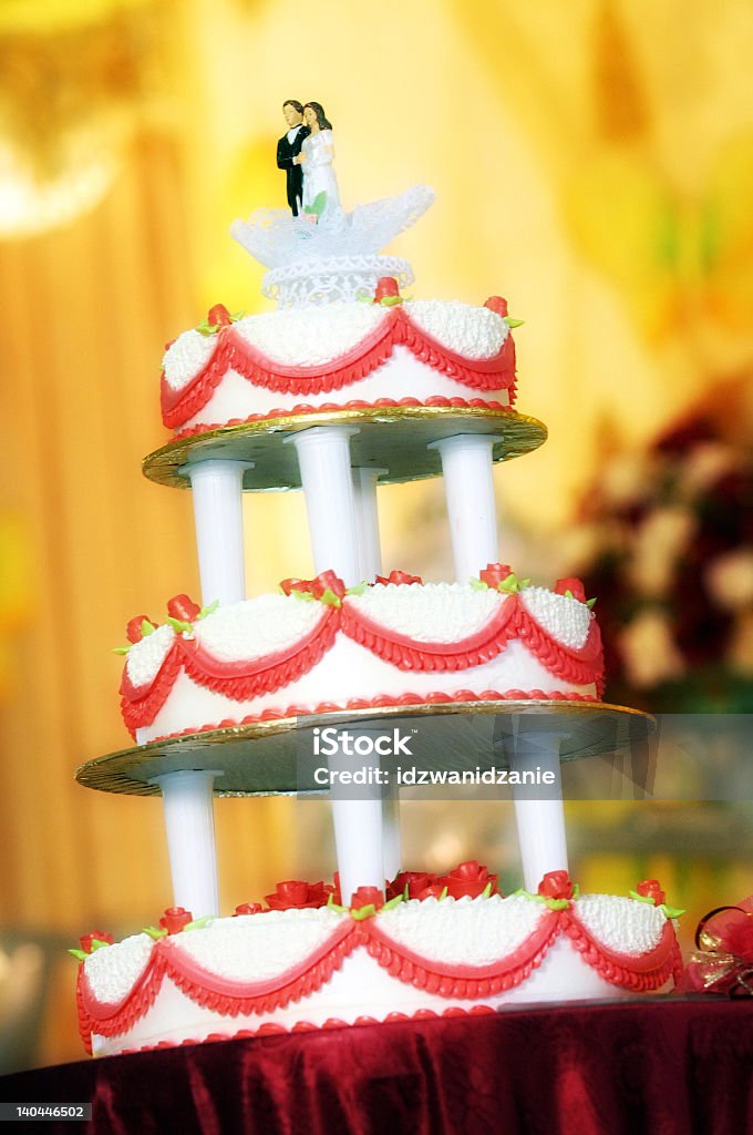 Lindo Bolo de Casamento - Royalty-free Amor Foto de stock