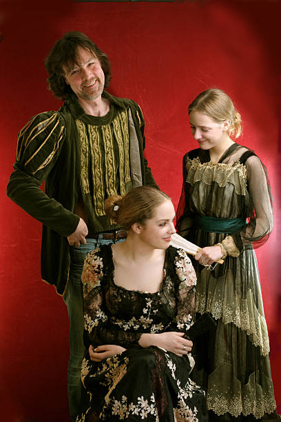 Family in old time dresses