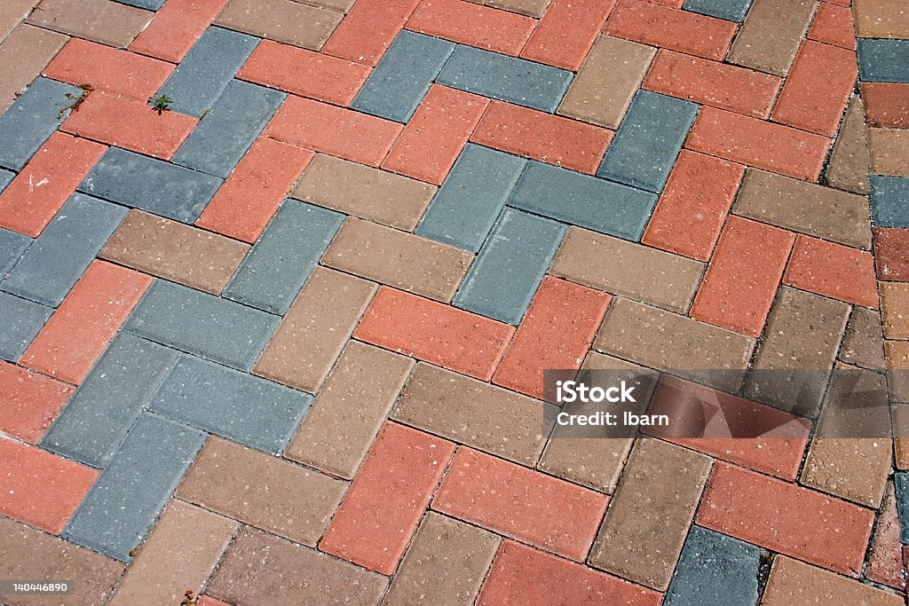 diagonal brick pavers diagonal pattern of brick pavers in a Herringbone style Brick Stock Photo