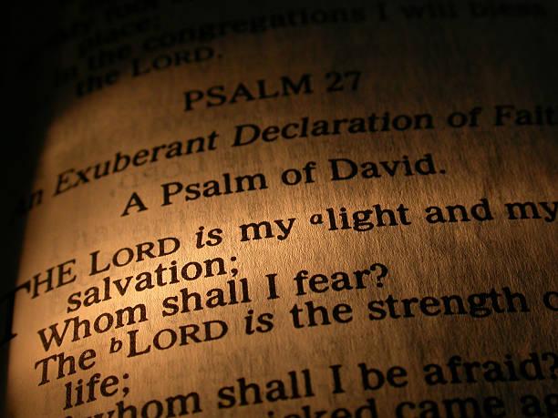 the lord ist mein leichter - psalms stock-fotos und bilder