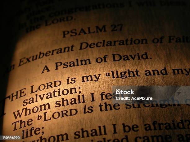 Foto de O Senhor É O Luz e mais fotos de stock de Salmos - Salmos, David - Figura bíblica, Bíblia