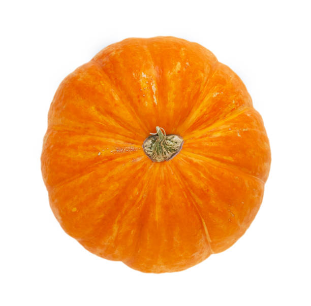 istock Orange pumpkin isolated on white 1404472234