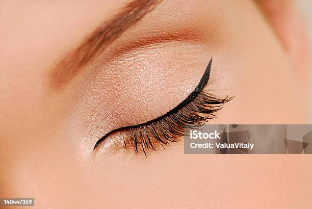 Eyes Closed Stock Photo - Download Image Now - Adult, Beauty Product, Close-up