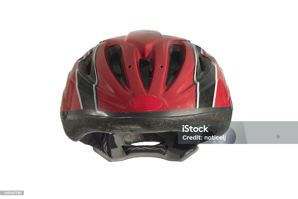 Casque de vélo pour enfants avec un Tracé de détourage - Photo de Accident et désastre libre de droits