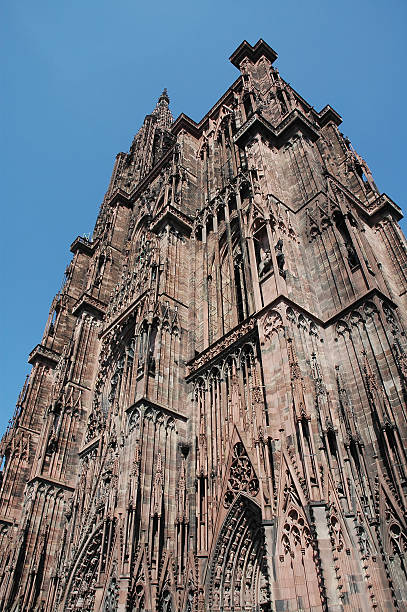 Cathedral de Norte-Dame In Strasbourg, France stock photo