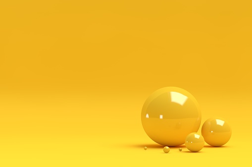 3D render of abstract spheres