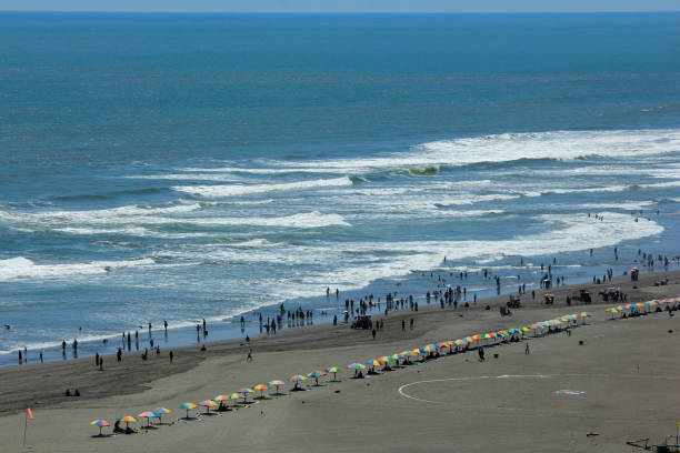 istock Parangtritis beach from aerial view 1404482326