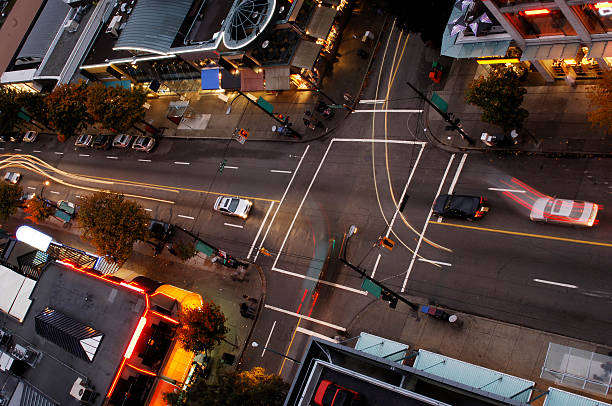 Vancouver Intersection stock photo