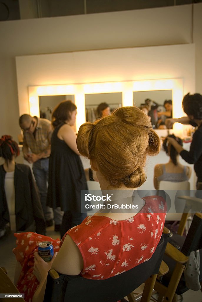 Model eine Pause - Lizenzfrei Modenschau Stock-Foto