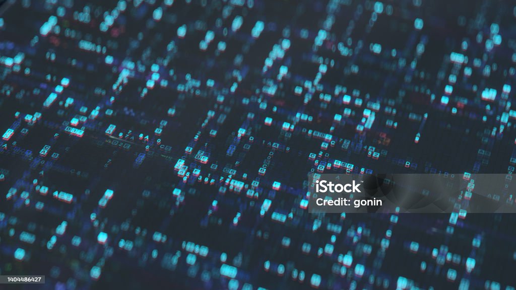 Hexadecimal Code Programming Language 3d Render Stock Photo - Download ...