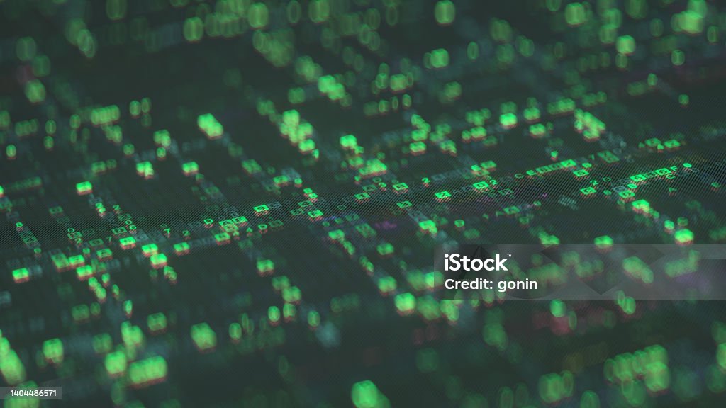 Green Digital Hex Code Matrix 3d Render Stock Photo - Download Image ...
