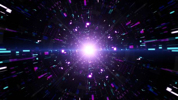 istock Future Technology Tunnel with Lens Flare 1404488492