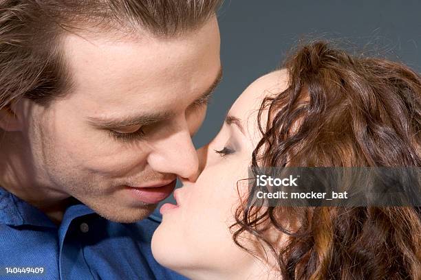 In Anticipation Of Kiss Stock Photo - Download Image Now - 20-29 Years, Adult, Adults Only