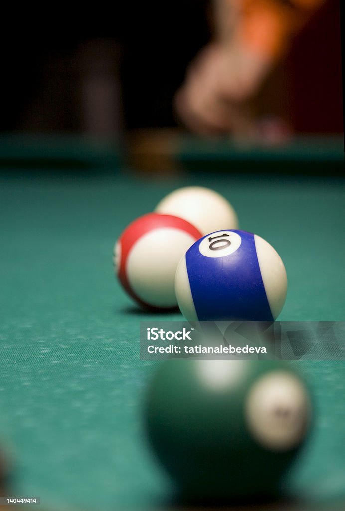 pool balls close-up Pool balls. Selective focus. Room for copy.  Arts Culture and Entertainment Stock Photo