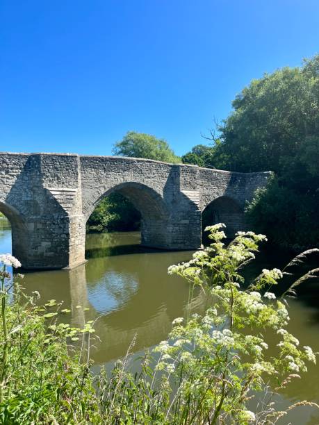 teston brücke, kent - yalding stock-fotos und bilder