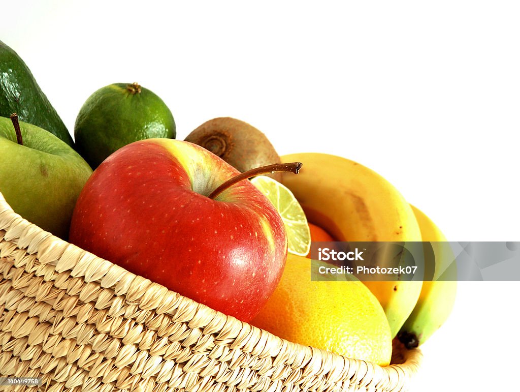 Cesta de frutas - Foto de stock de Abundância royalty-free