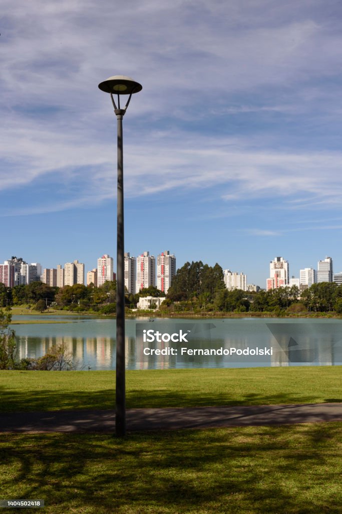 Barigui Park - Curitiba Lake view of Barigui park in the city of Curitiba in southern Brazil Luminaria Stock Photo