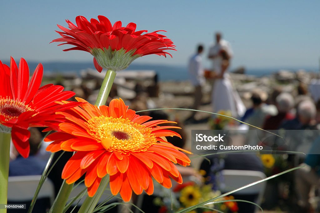 Punto de vista de las flores de ceremonia - Foto de stock de Aire libre libre de derechos