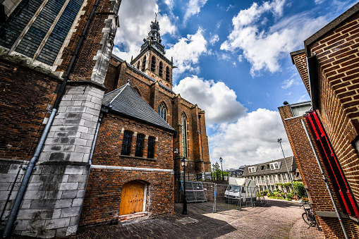Bricked Architecture Of St. Stephen's Church In Nijmegen, The Netherlands
