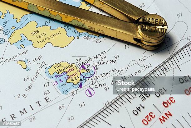 Cabo De Hornos 항해 맵 혼 곶에 대한 스톡 사진 및 기타 이미지 - 혼 곶, 북쪽, 지도