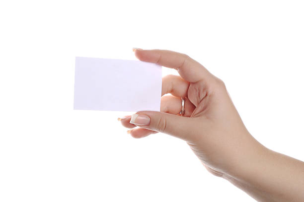 istock showing a business card 140450713