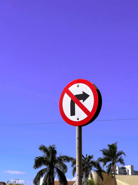 istock Traffic sign over purple sky. 1404507603