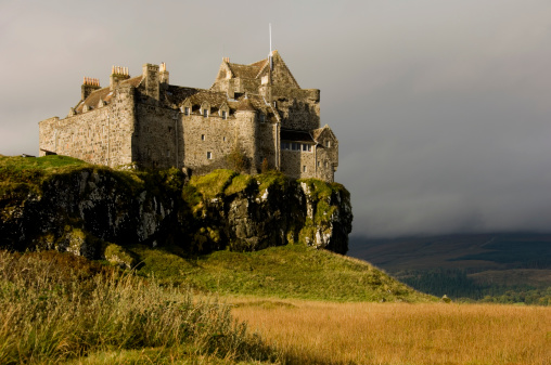 Duart castle on the island of Mull Scotland.