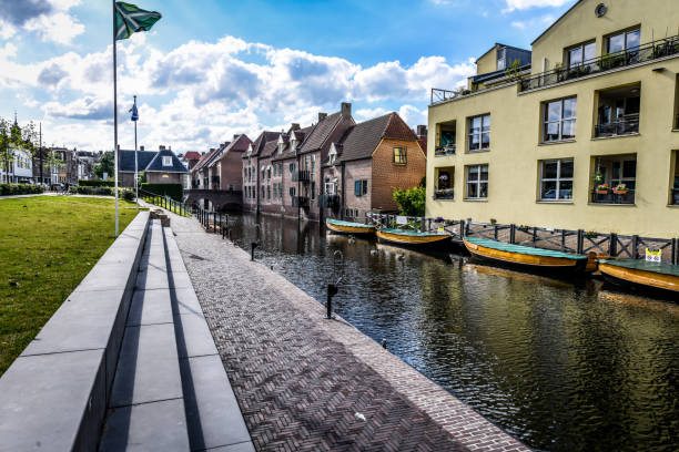 River IJssel Flowing Through Zutphen, The Netherlands