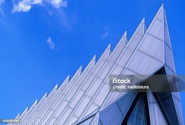 Spitz Zulaufende Dach Einer Kapelle Stockfoto und mehr Bilder von United States Air Force Academy - United States Air Force Academy, Architektur, Bauwerk