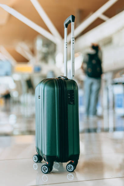 istock Bag at airport check-in 1404510305