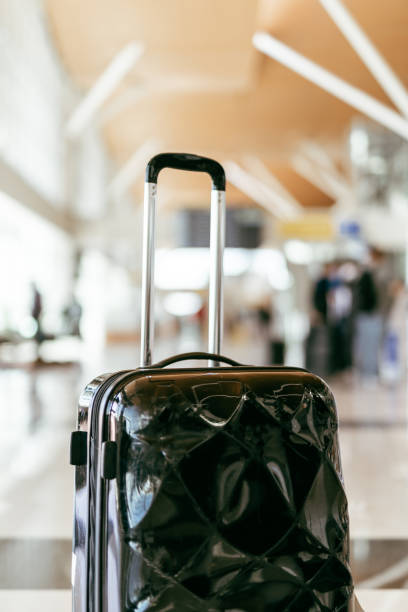 istock Bag at airport check-in 1404510306